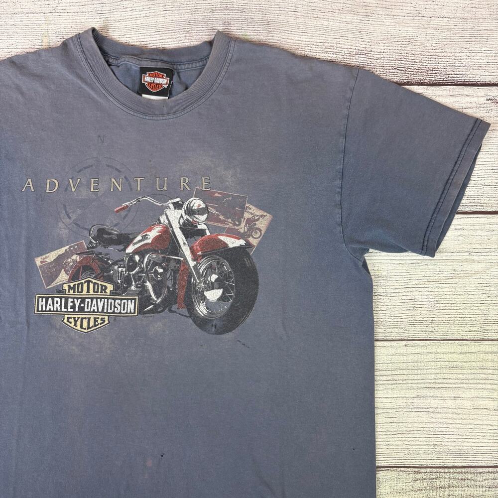 Vintage 2004 Harley Davidson Motorcycles Route 66 T-shirt